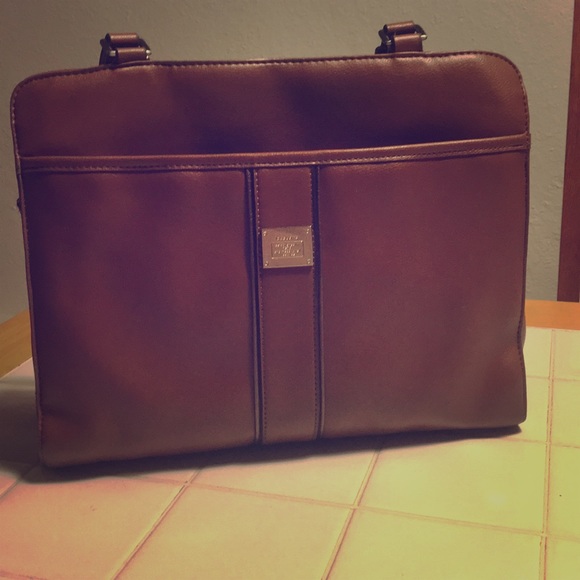 Liz Claiborne Brown leather handbag - Picture 1 of 2